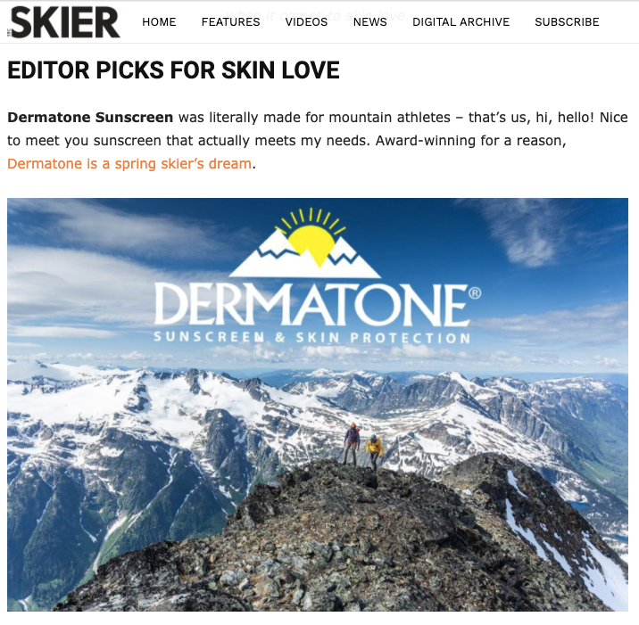 SBC Skier: Editors Top Picks for Skin Love