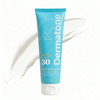 Dermatone's sport sunscreen lotion, spf 30 with a swipe of lotion behind it