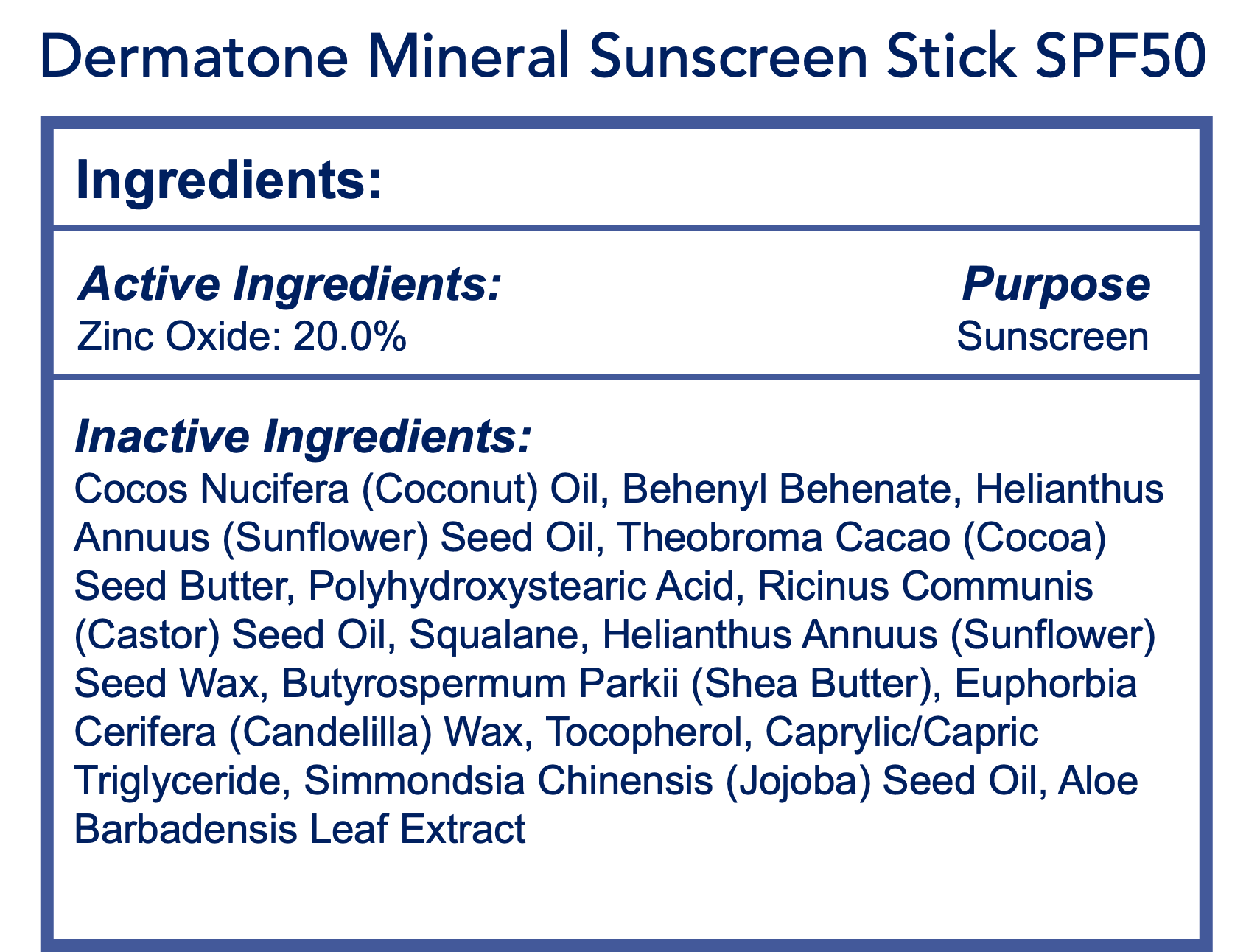 Mineral Sunscreen Stick SPF50 (Reef Safe) - Dermatone