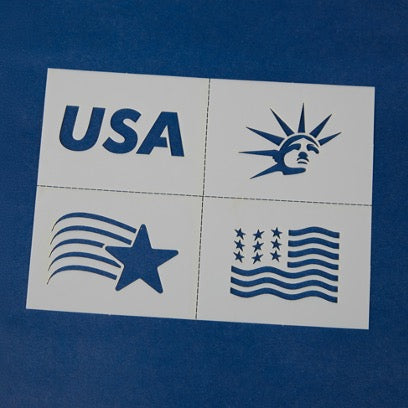 Lips & Face Biodegradable Glitter Kit - Patriotic