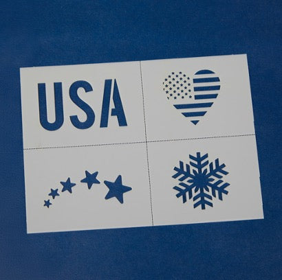 Lips & Face Biodegradable Glitter Kit - Snow/Ski