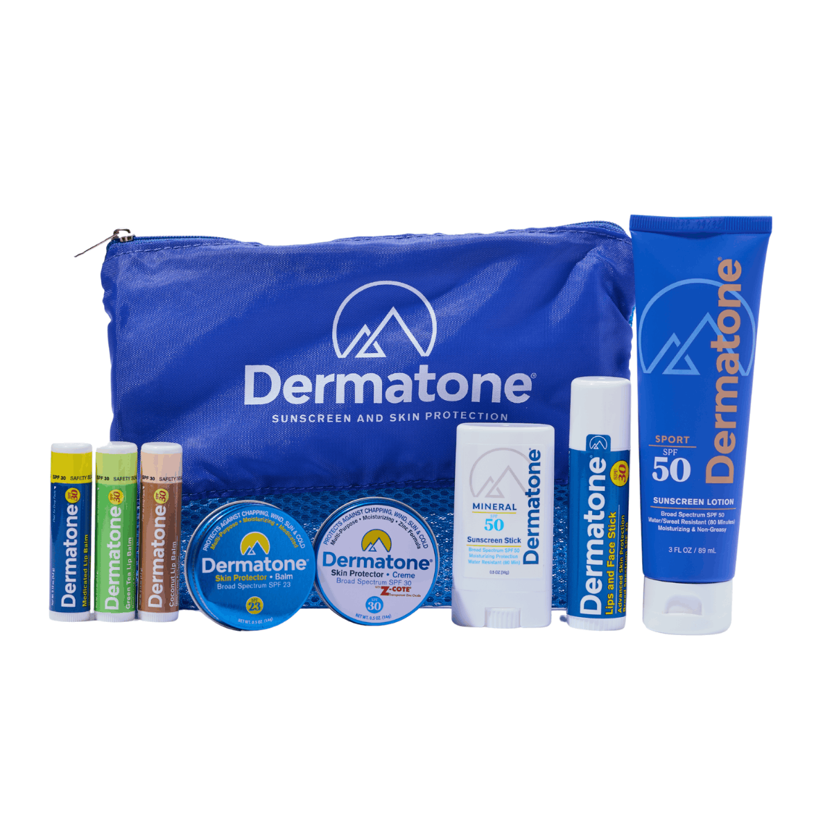 all the dermatone products in the skiers gift set