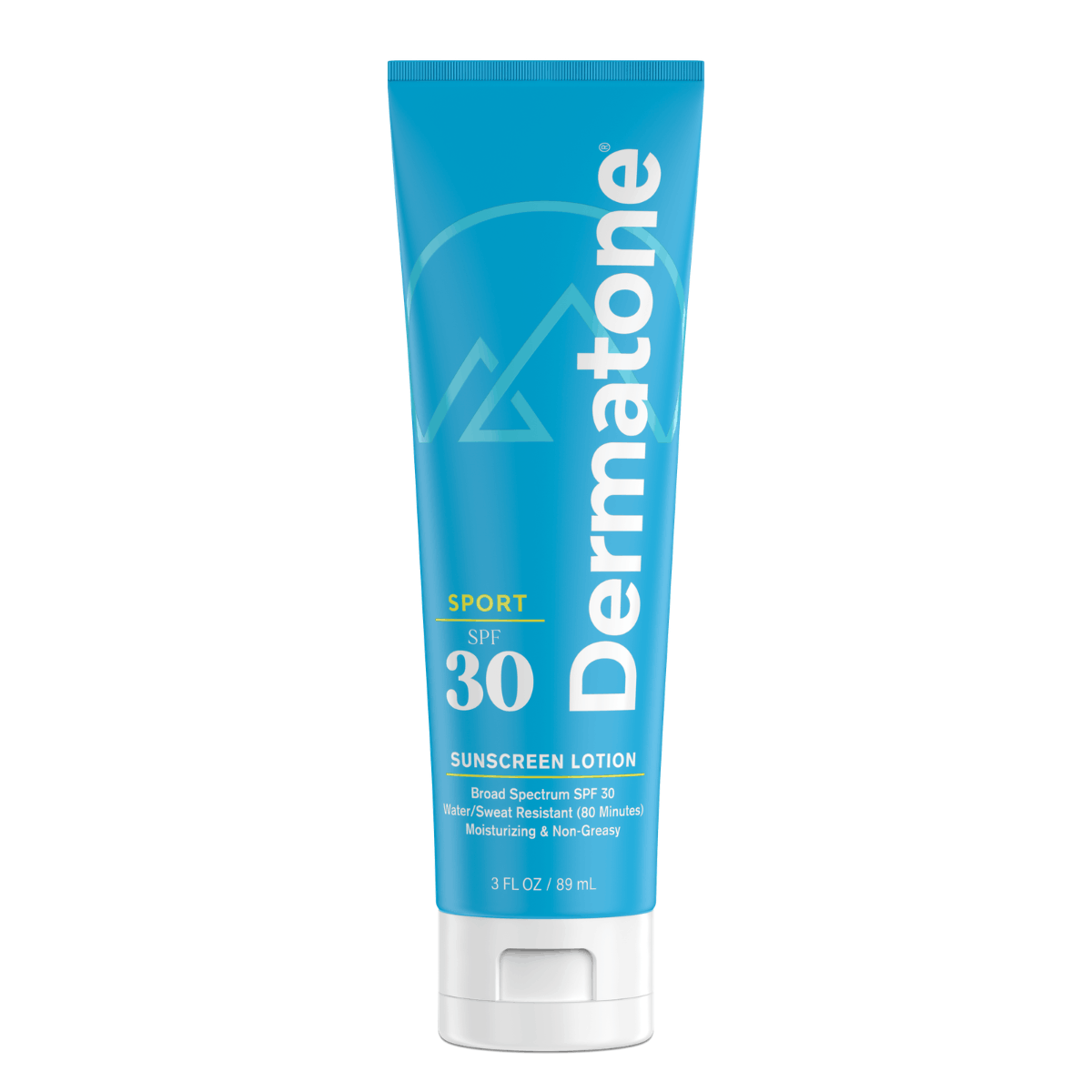a rendering of the dermatone sport sunscreen lotion, spf 30 bottle
