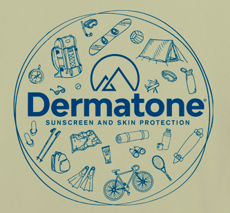 Dermatone Unisex "Gearbag" UV50 Long-Sleeve Hoodie logo